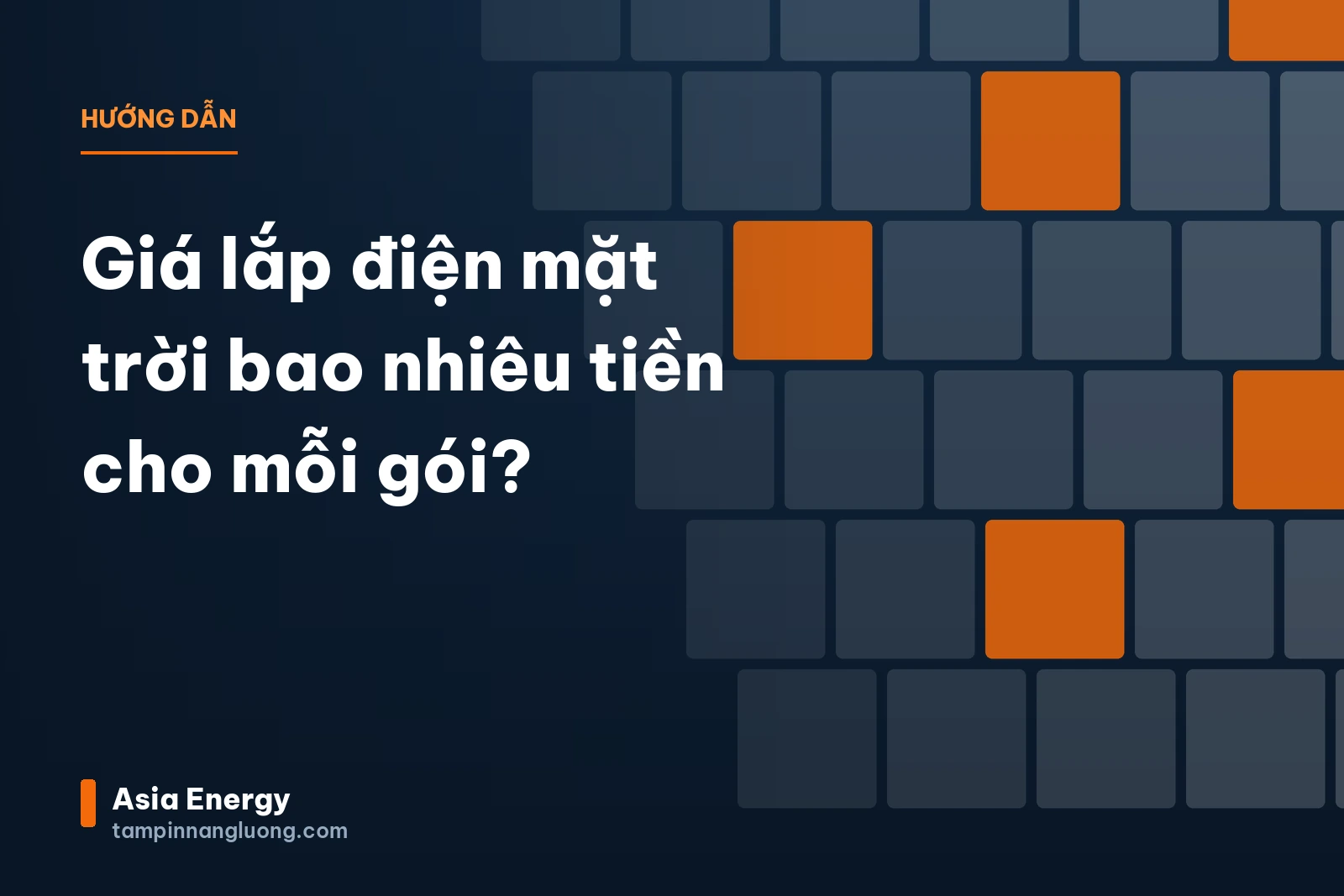 Giá lắp điện mặt trời bao nhiêu tiền cho mỗi gói?