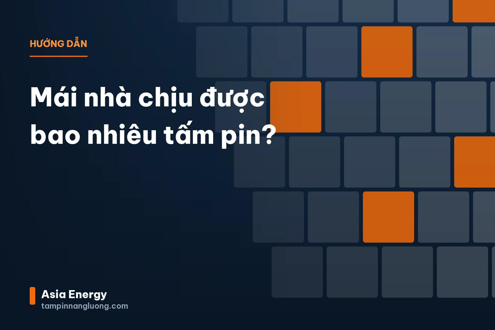 Mái nhà chịu được bao nhiêu tấm pin?