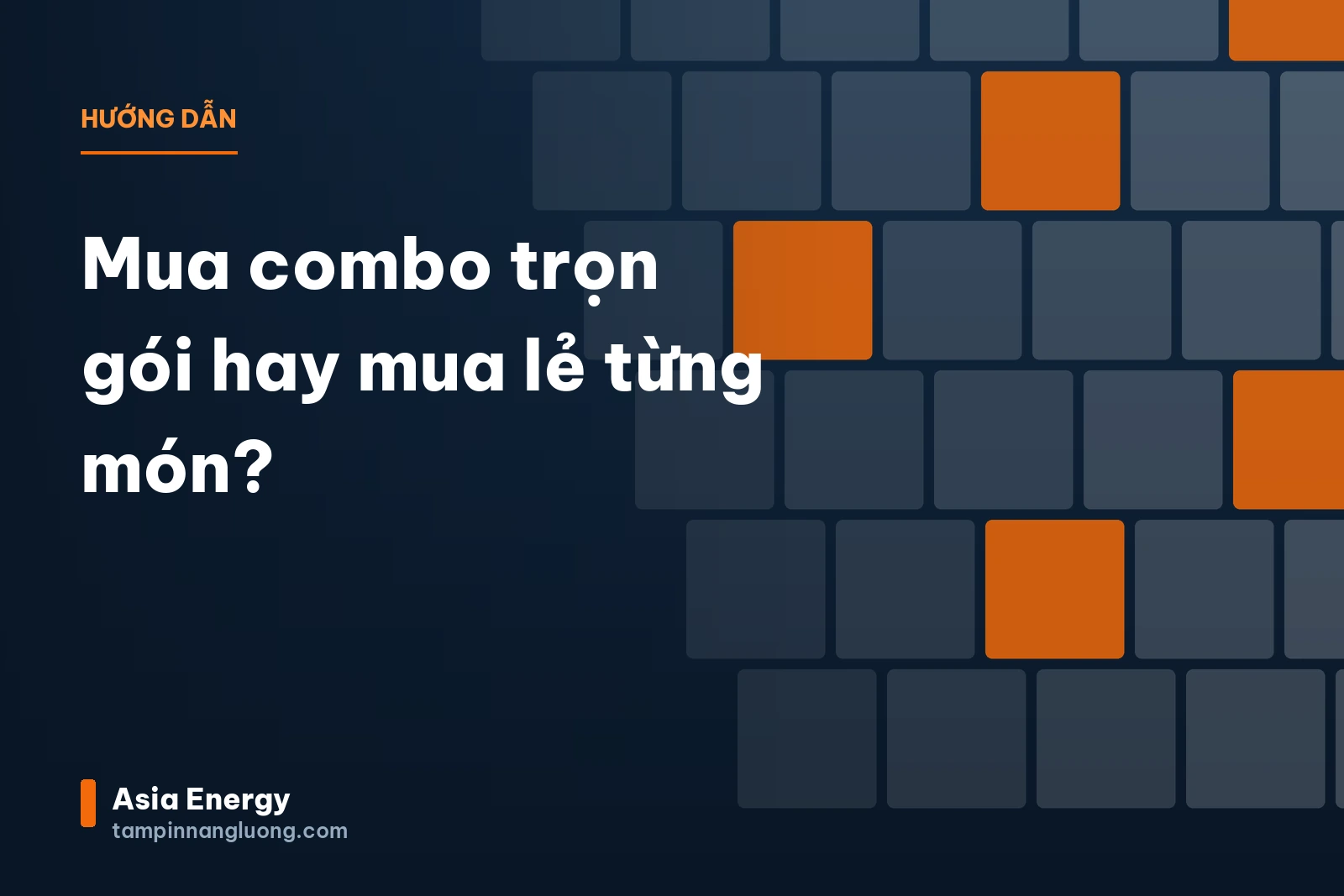 Mua combo trọn gói hay mua lẻ từng món?