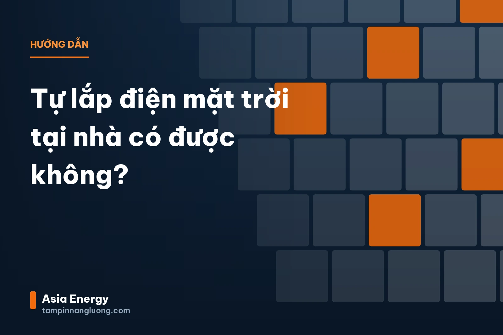 Tự lắp điện mặt trời tại nhà có được không?